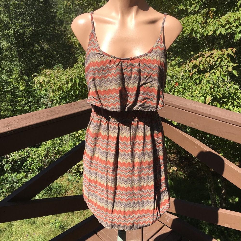 Earth-toned Aztec Sundress - Size M